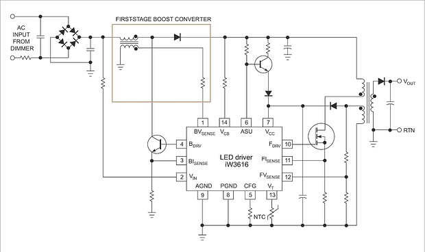 a boost converter circuit diagram，AI 生成
